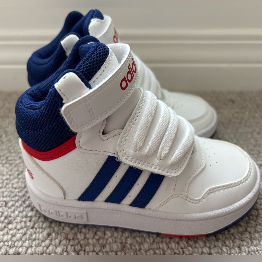 Adidas high tops size 8k (toddler)